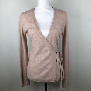 CF Cashmere WrapAround Sweater Rose Cardigan 38